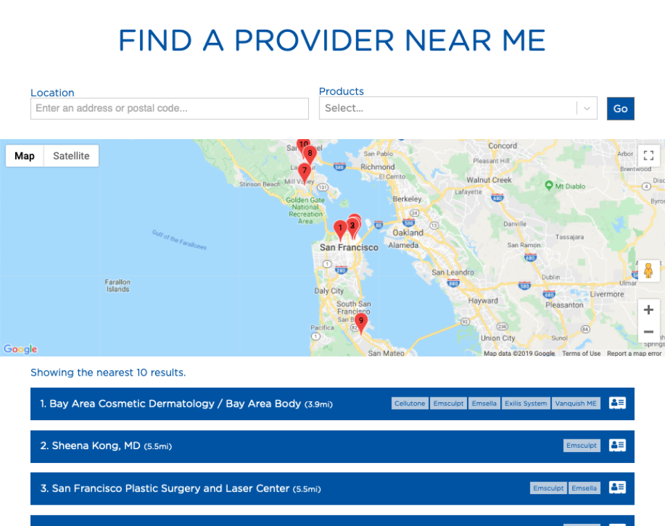 btl provider finder